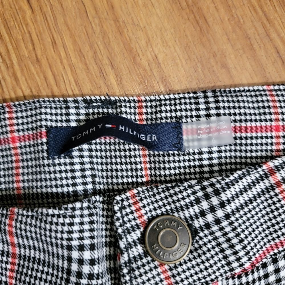 Tommy Hilfiger Plaid Women's Dress Pants Trousers Suit Separates Grey Black 6 - Picture 6 of 9